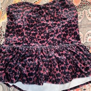 Pink and black leopard Urban Outfitter top